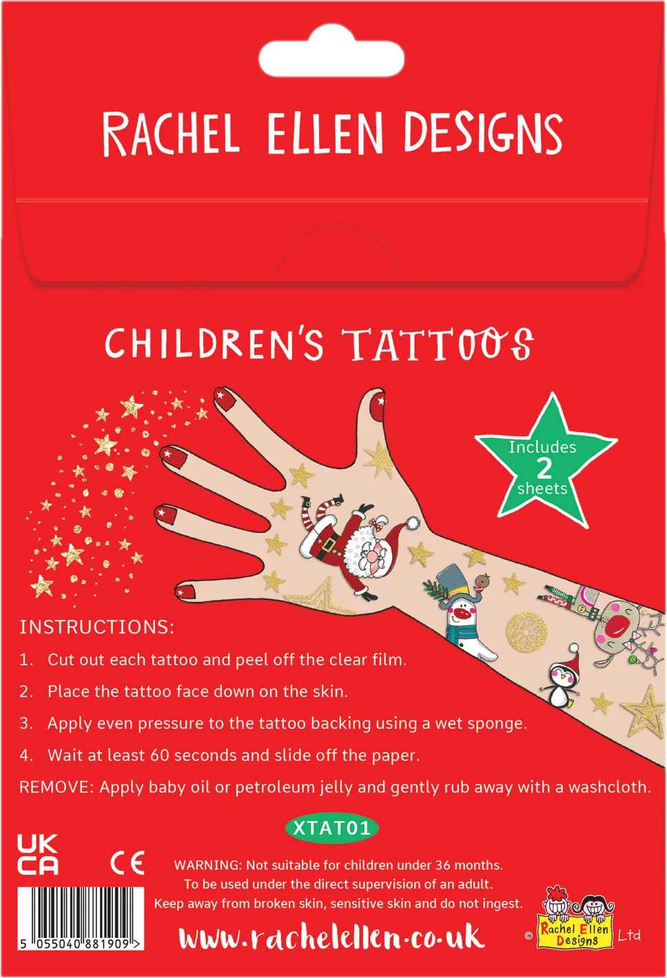 Christmas Tattoos by Rachel Ellen Designs - Anilas UK