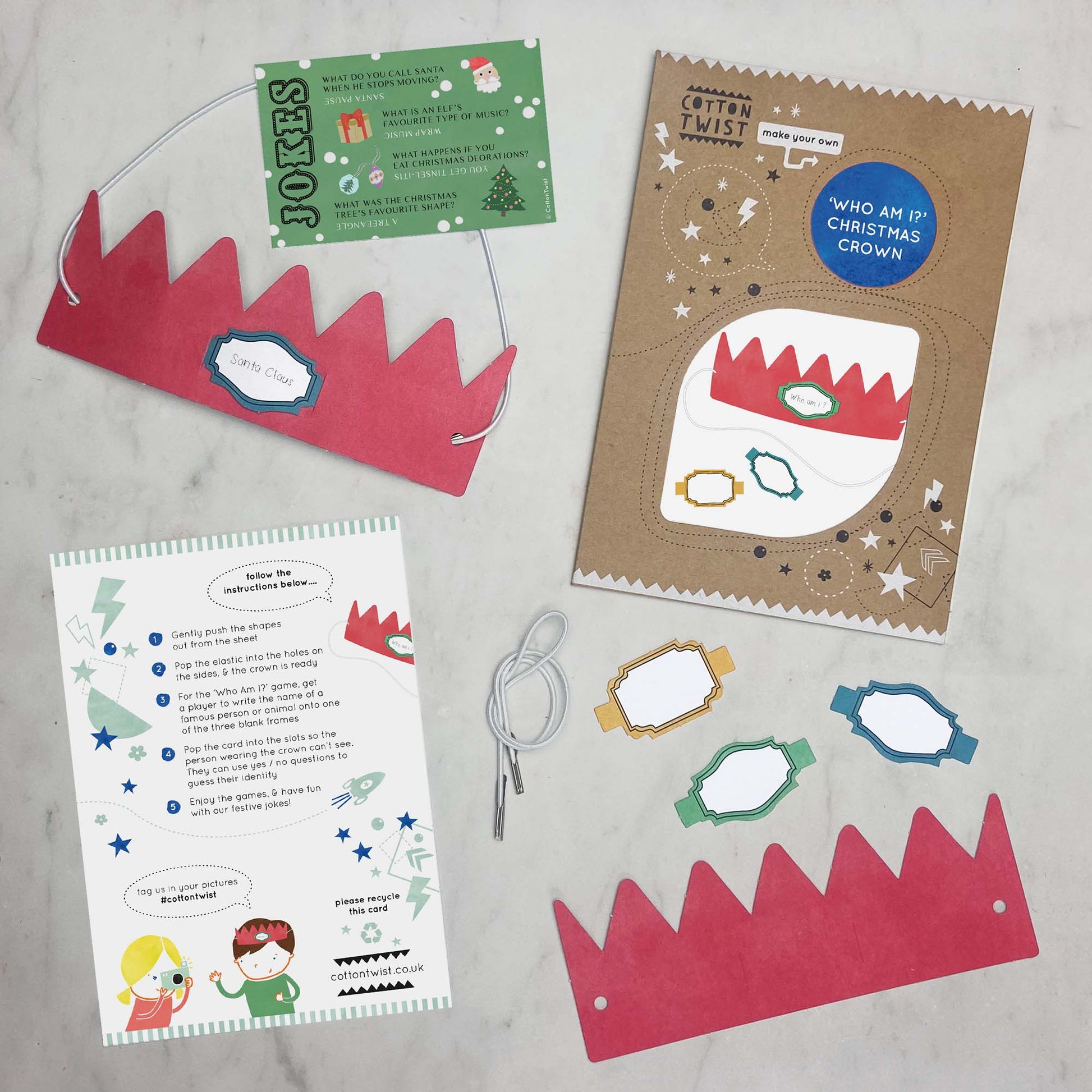 Make Your Own 'Who Am I?' Christmas Crown - Anilas UK