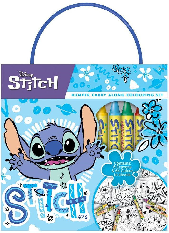 Stitch Bumper Carry Along Colouring Set