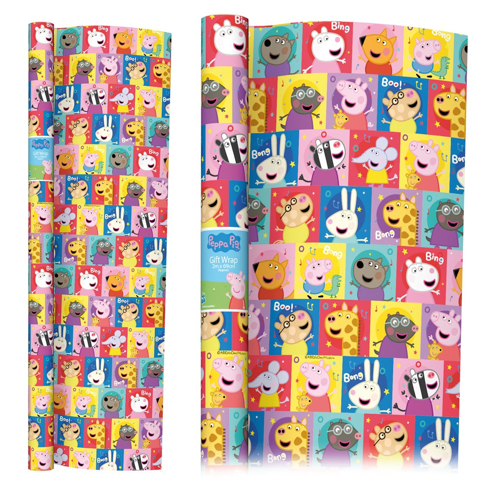 Peppa Pig Gift Wrapping Paper 4m x 69cm Roll - Anilas UK