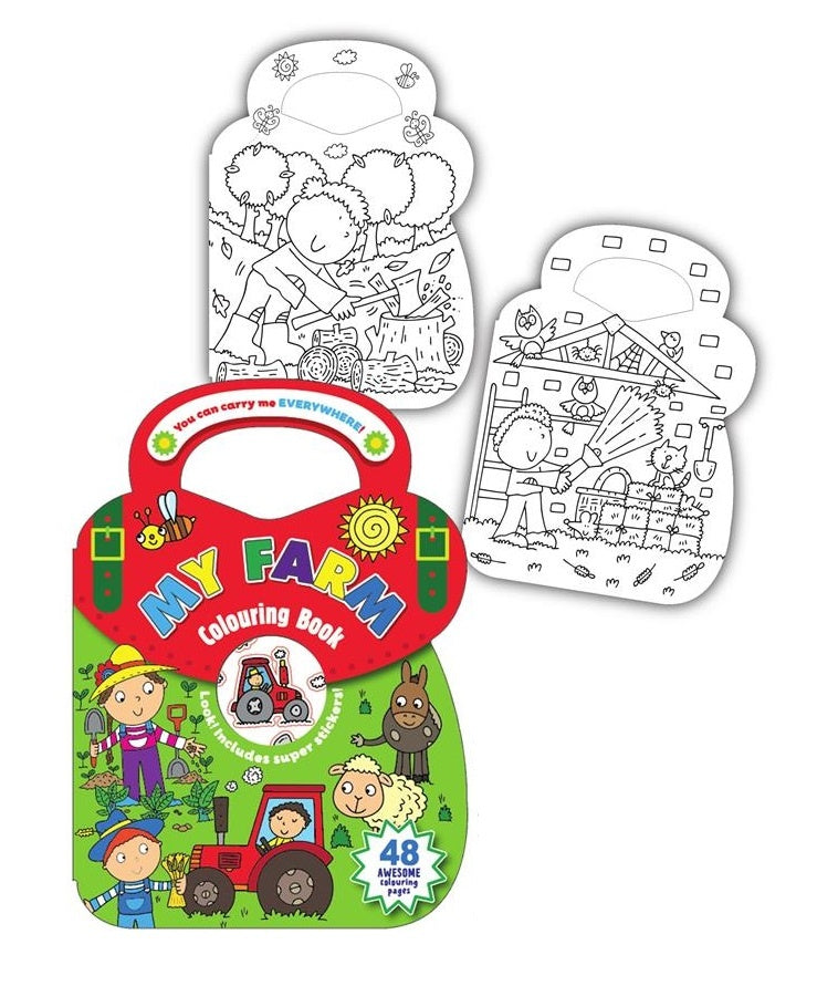 Farm Colouring Carry Along Book - Anilas UK