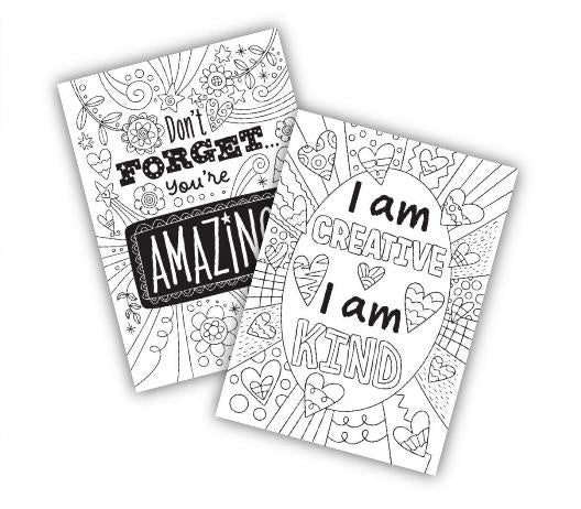 Positive Affirmation Colouring Book - Anilas UK