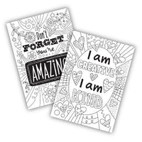 Positive Affirmation Colouring Book