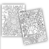 Children Mindful Coloring Book - Sea