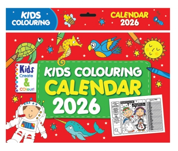Kids Colour Your Own 2026 Calendar - Anilas UK