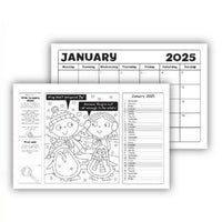 Kids Colour Your Own 2025 Calendar