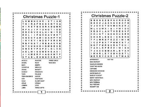 Christmas Word Search Book - Anilas UK
