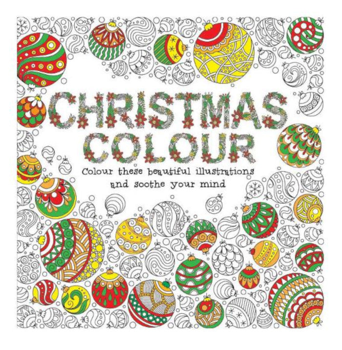 Christmas Square Adult Coloring Book