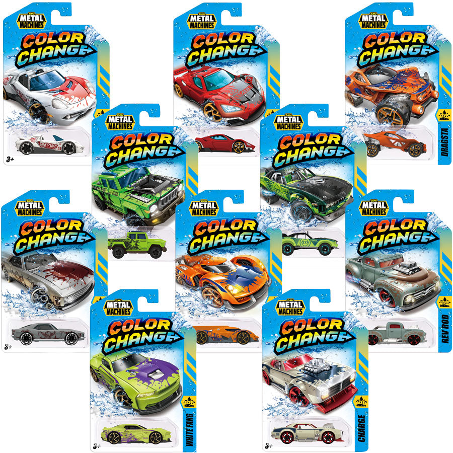 Zuru Metal Machines Metal Toy Cars, 7cm Series 2 Colour Change