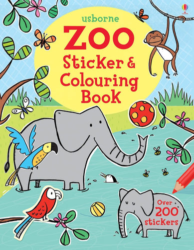 Zoo Sticker and Colouring Book - Anilas UK