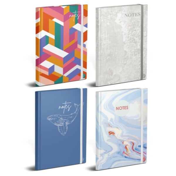 A6 Modern Notebooks (Set of 4) - Anilas UK