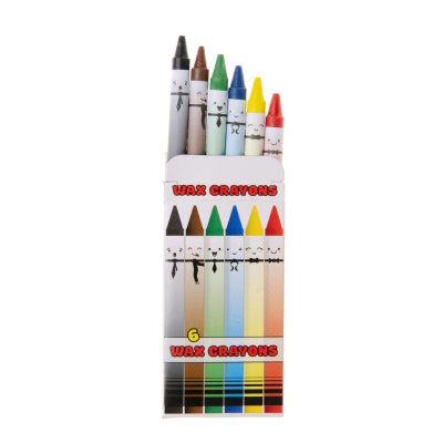 Set of 6 Mini Wax Crayons - 1 Pack - Anilas UK