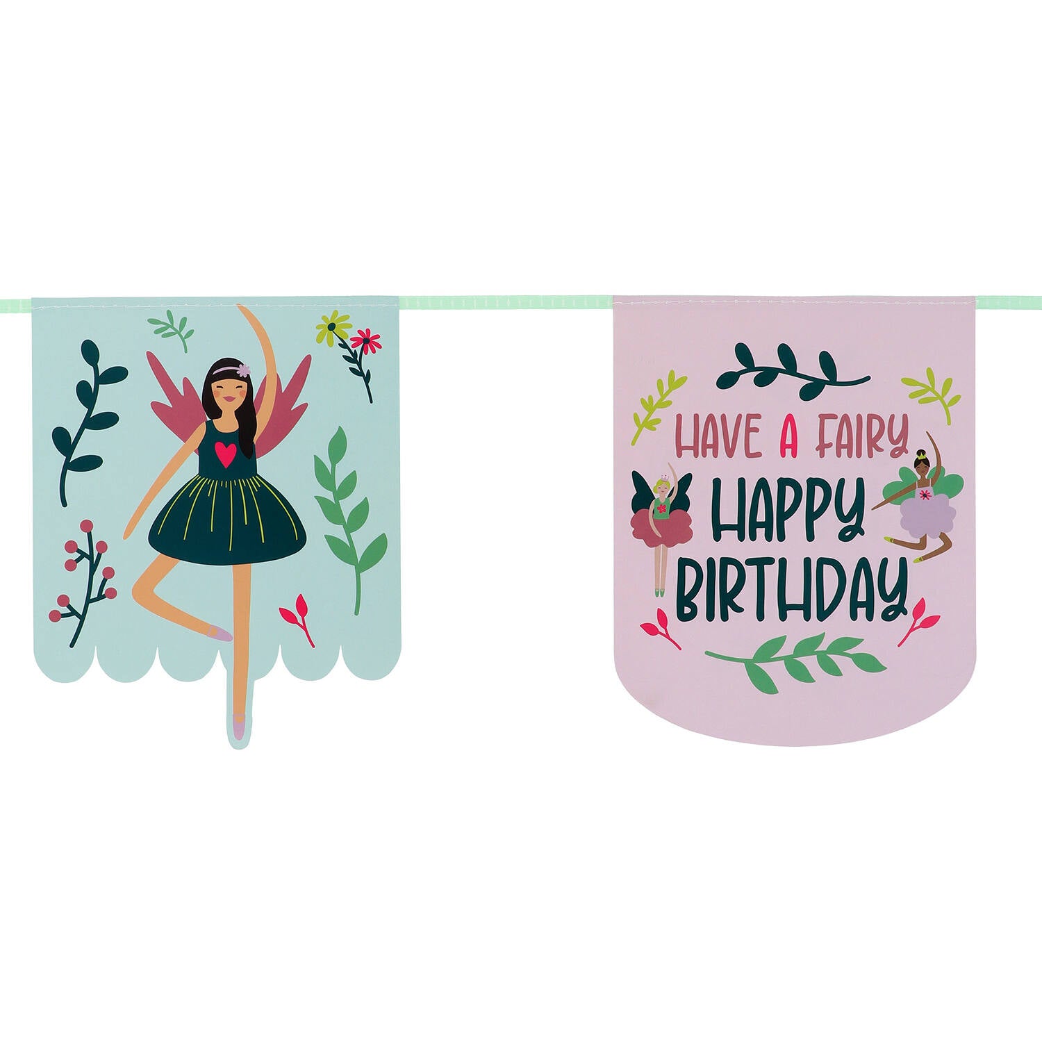 Fabulous Fairy "Happy Birthday" Banner - Anilas UK
