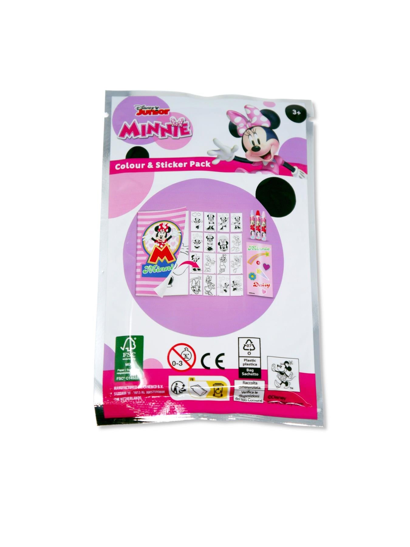 Minnie Mouse Colour & Sticker Activity Packs for Party Bag - Anilas UK
