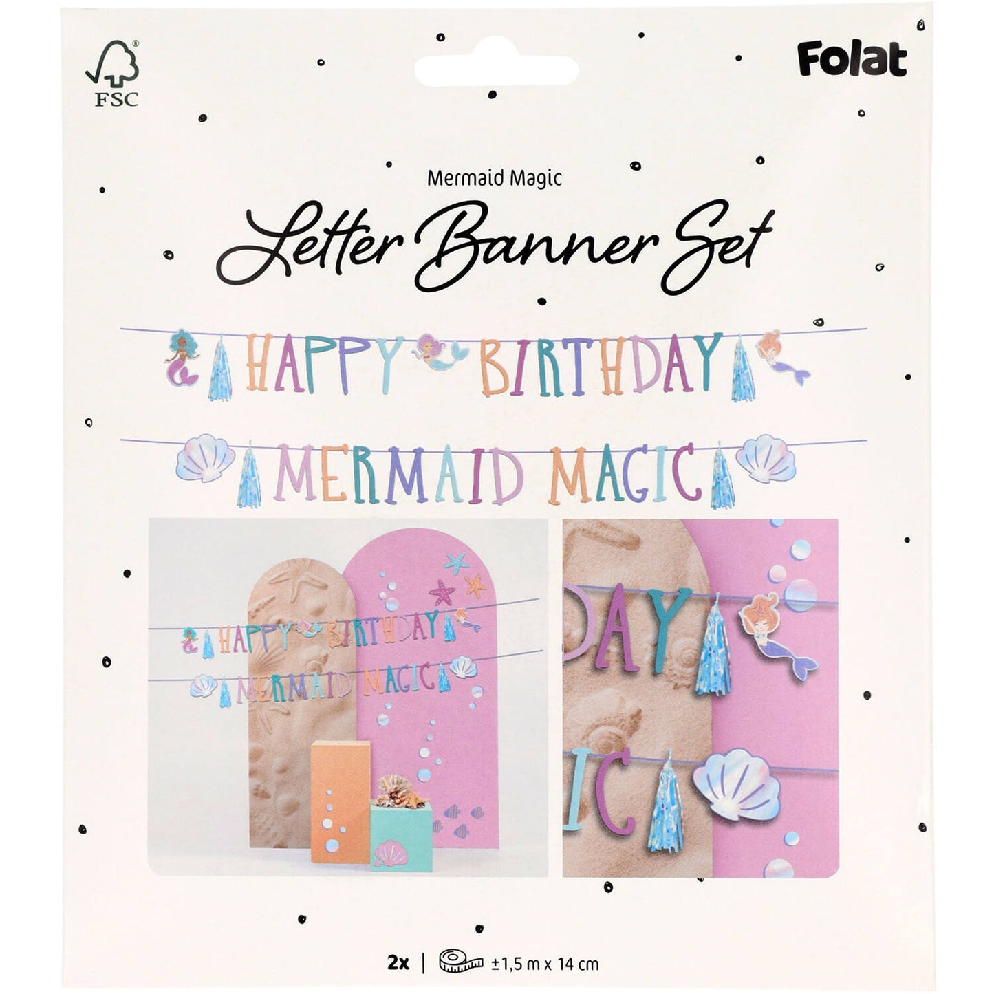 Mermaid Magic Letter Banner Set (1.5 meters) - Anilas UK