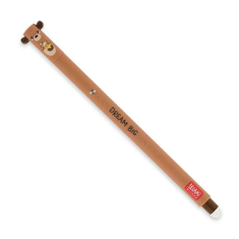 Legami Teddy Bear Erasable Gel Pen with Red Ink - Anilas UK