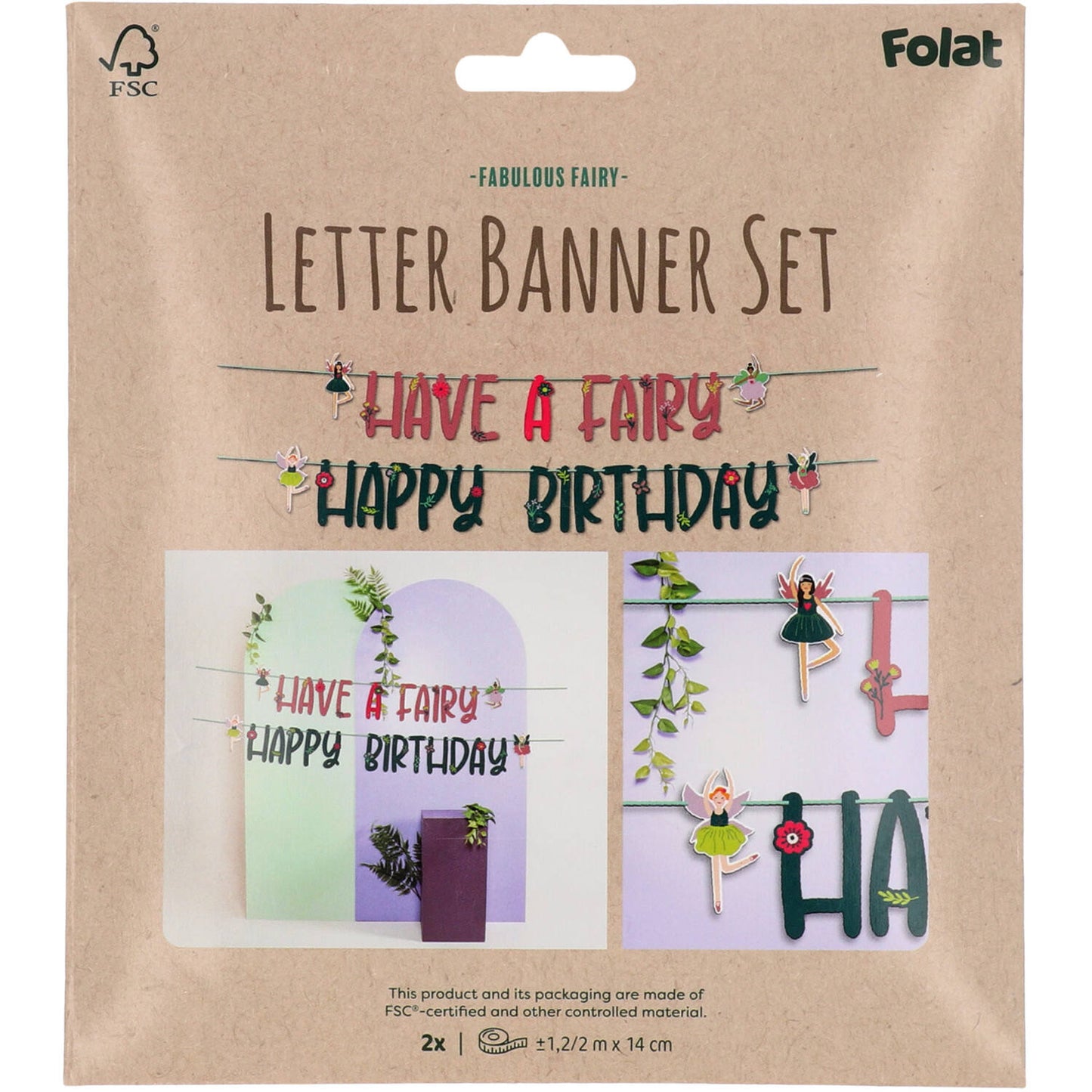 Fabulous Fairy Letter Banner Set (1.5 meters) - Anilas UK
