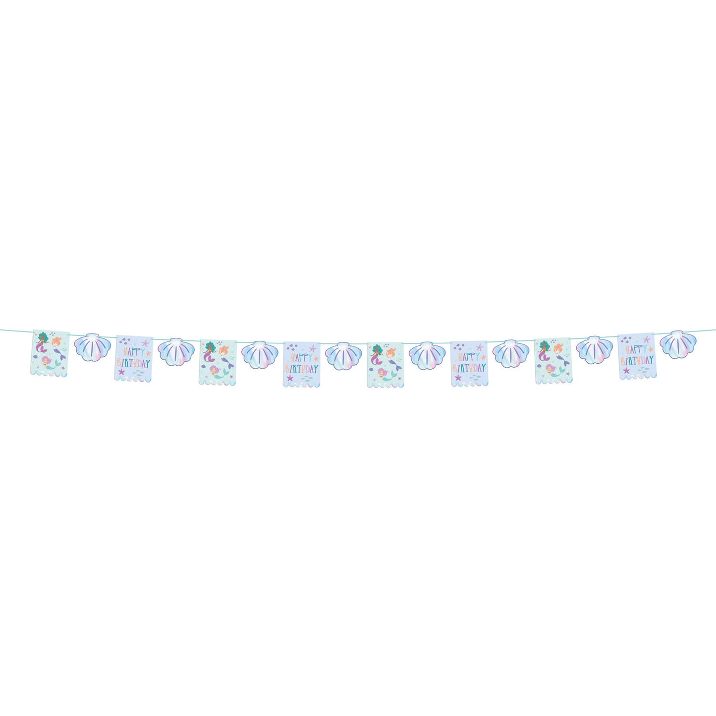 Mermaid Magic "Happy Birthday" Banner - Anilas UK