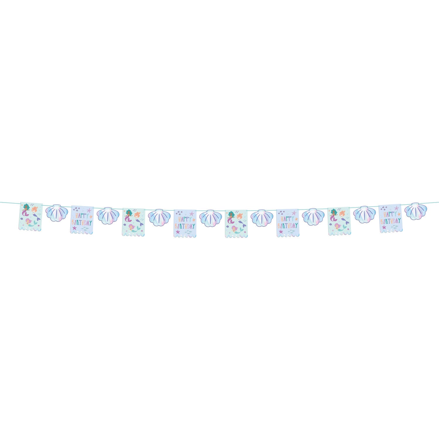 Mermaid Magic "Happy Birthday" Banner - Anilas UK