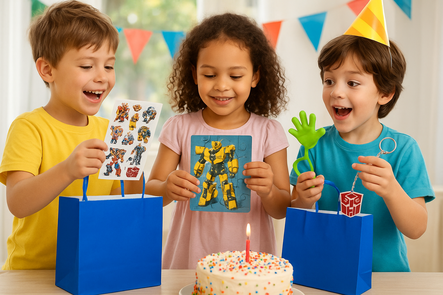 Transformers themed 12 Party Bags with Fillers