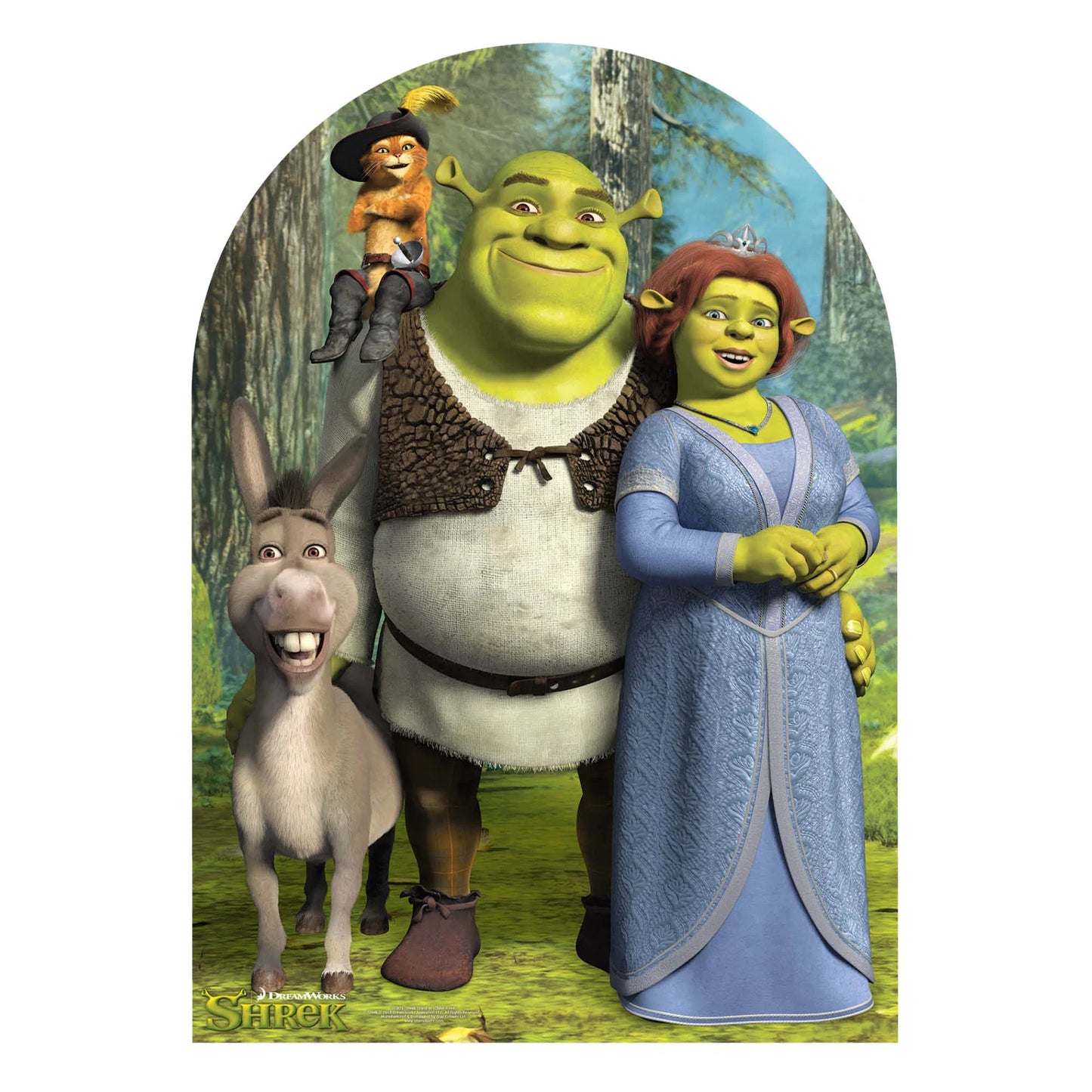 Shrek Stand-in Cardboard Cut Out Height 134cm