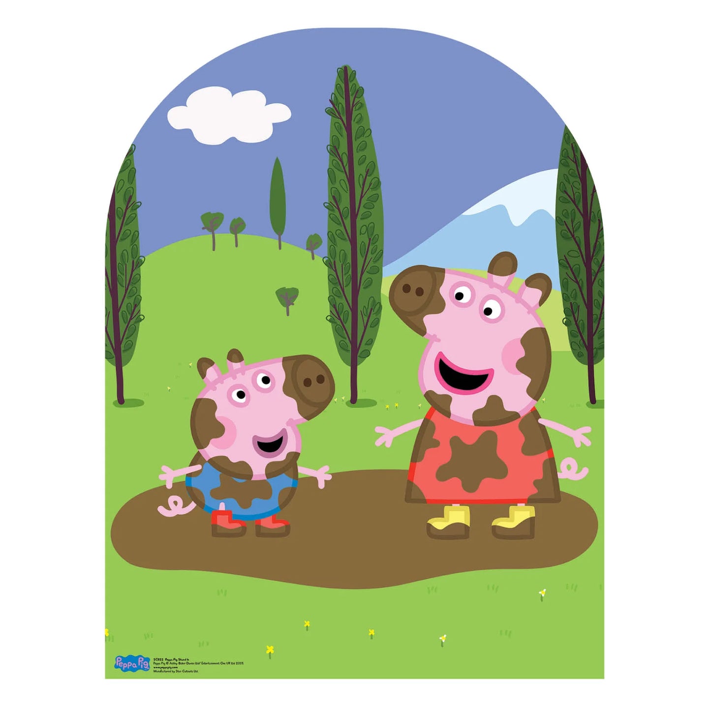 Peppa Pig Stand-In Muddy Puddle (Child Sized) Cardboard Cut Out Height 123cm