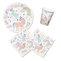 Anila's Unicorns & Rainbows Party Pack for 16 people - Anilas UK