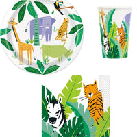 Anila's Safari Animals Party Pack for 16 people