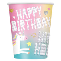 Complete Unicorn Themed Party Pack for 8 people Including Tableware and Favours - Anilas UK