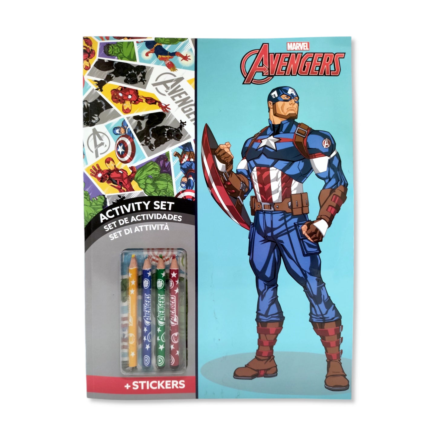 Marvel Avengers Colouring Book with Stickers & Pencils