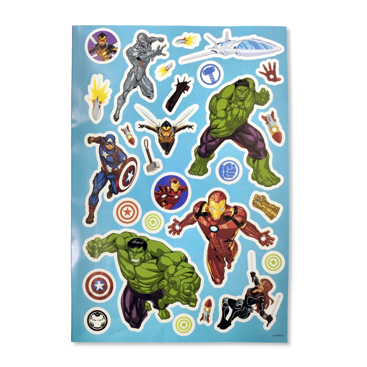 Marvel Avengers Colouring Book with Stickers & Pencils