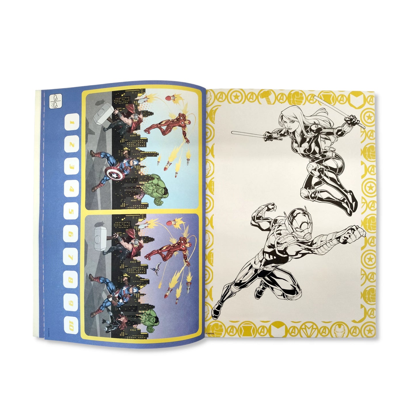 Marvel Avengers Colouring Book with Stickers & Pencils