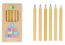 Pack of 6 Eco-Friendly Mini Colouring Pencils - Anilas UK