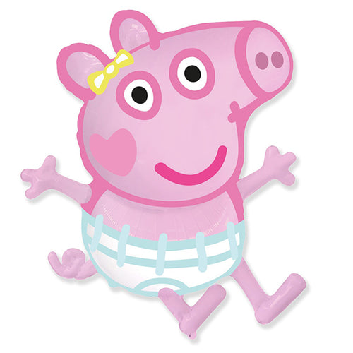 Baby Evie Peppa Pig Foil Balloon, 83 cm, Supershape for Children’s Parties