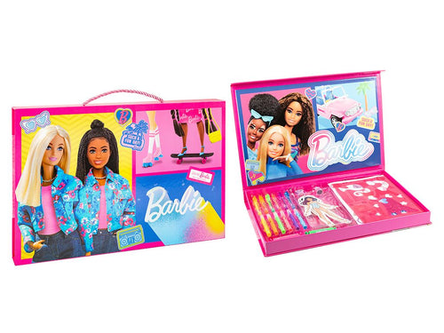 Barbie Core Deluxe Fashion Designer Set with artpad and paper dolls