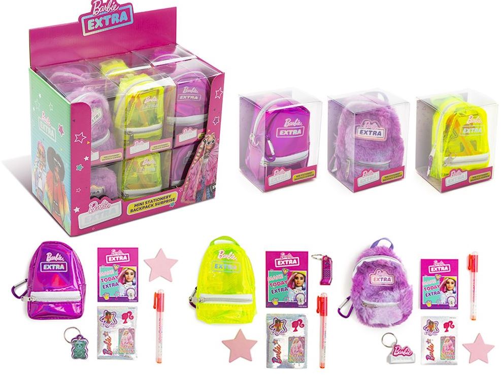 Barbie Extra Stationery Backpack Surprise with mini accessories