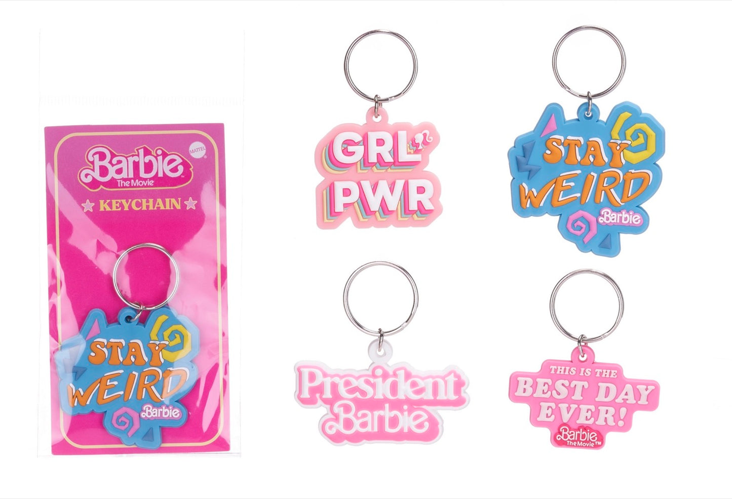 Barbie Keychain assorted design with flat style and fashionable detail