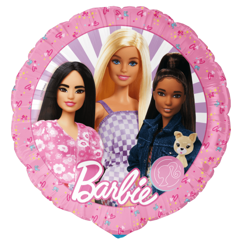 Barbie Party Foil Balloon 46cm with vibrant Barbie design