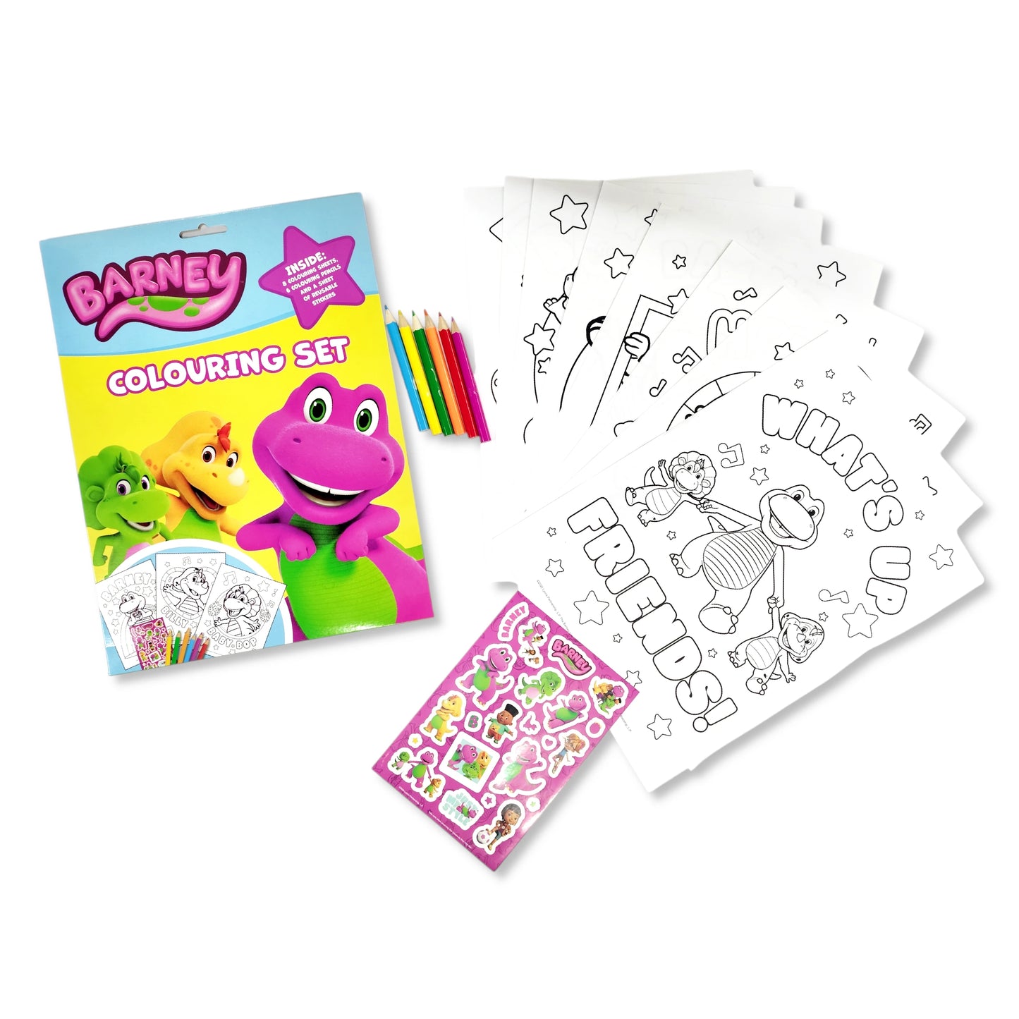 Barney Colouring Set