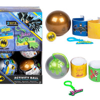 Batman Activity Ball with collectible keyring and stickers in 2 designs