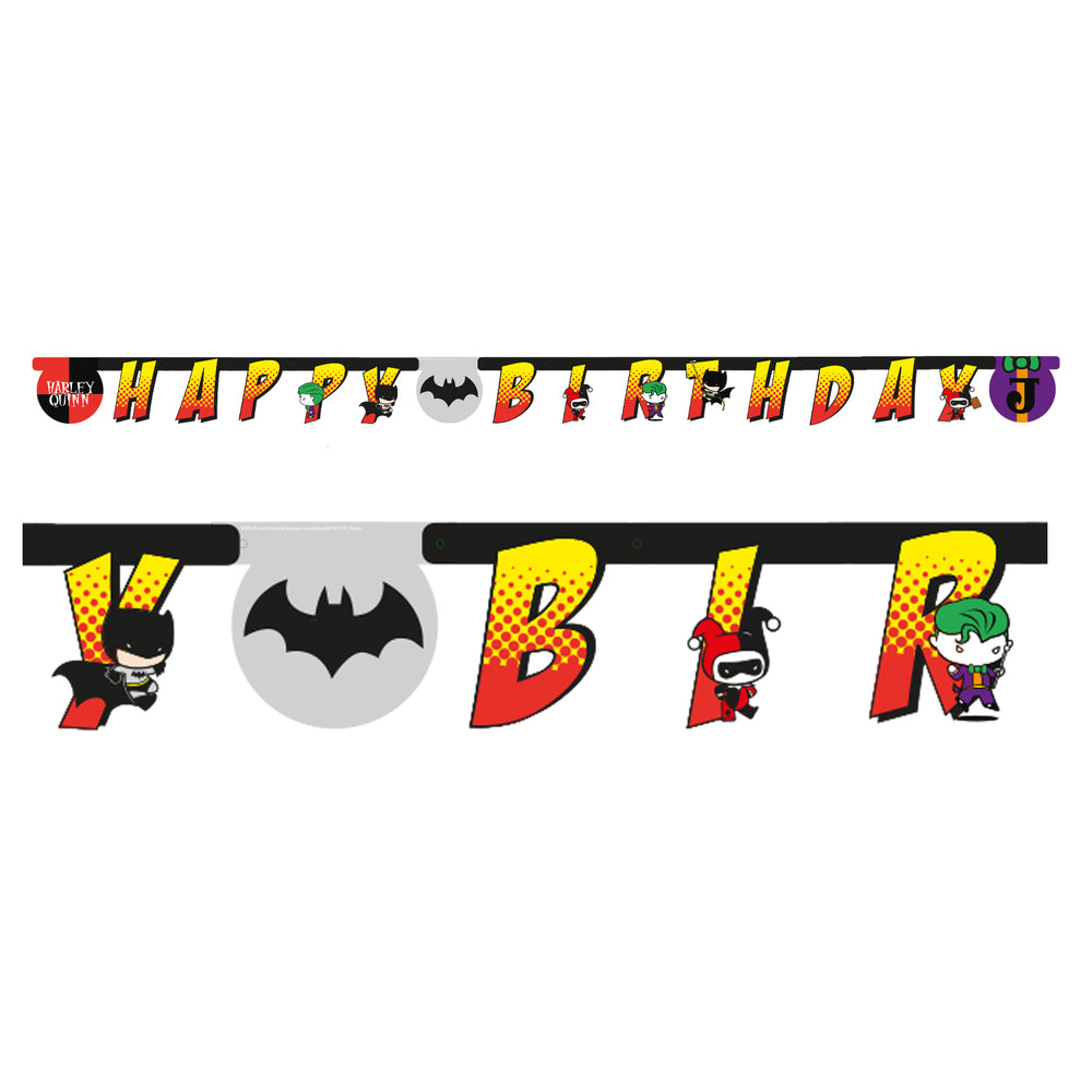 Batman vs Joker Paper Letter Banner