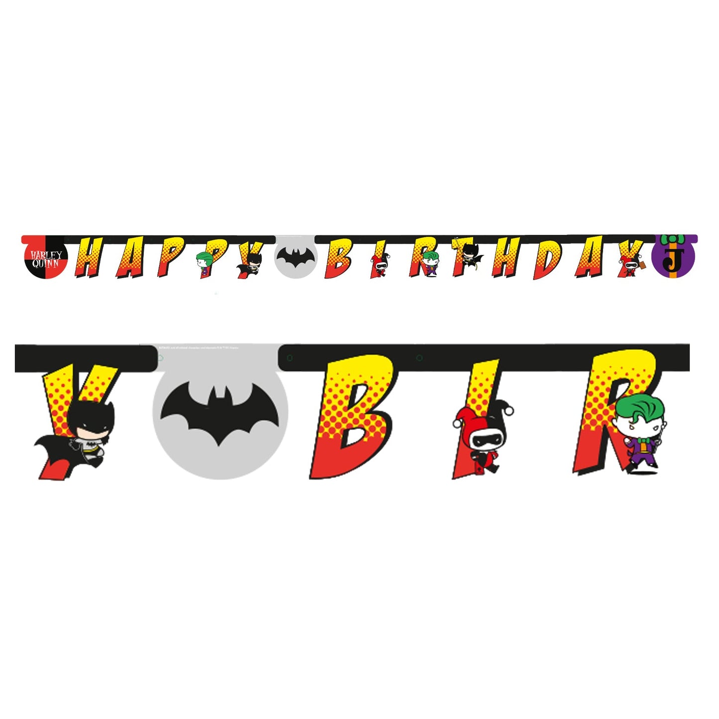 Batman vs Joker Birthday Party Banner - Anilas UK
