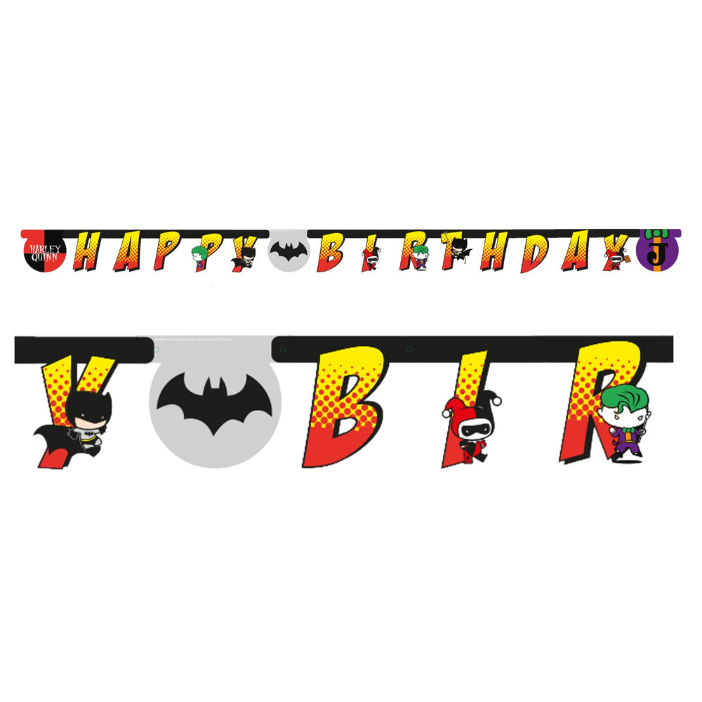 Batman vs Joker Birthday Party Banner - Anilas UK