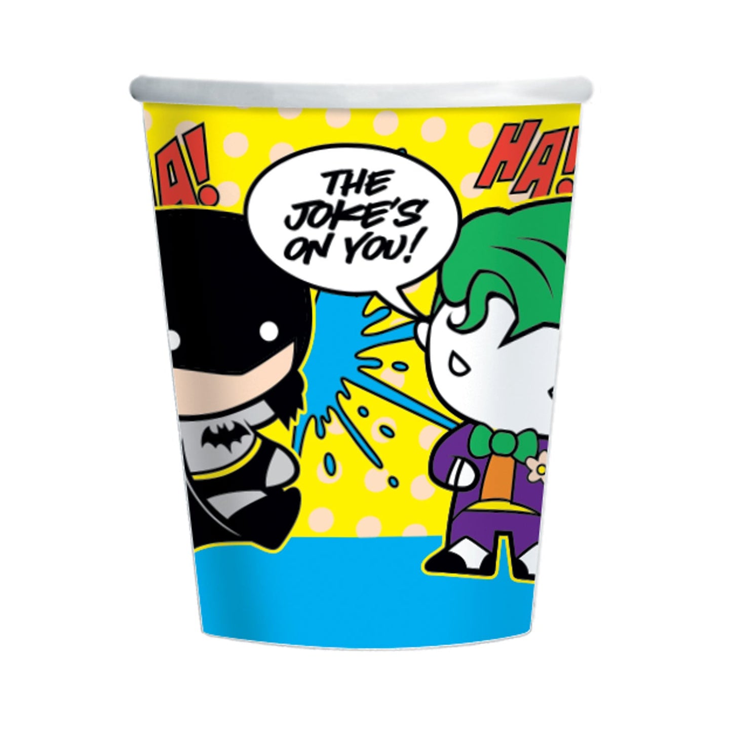 Batman vs Joker Paper Cups (Pack of 8) - Anilas UK