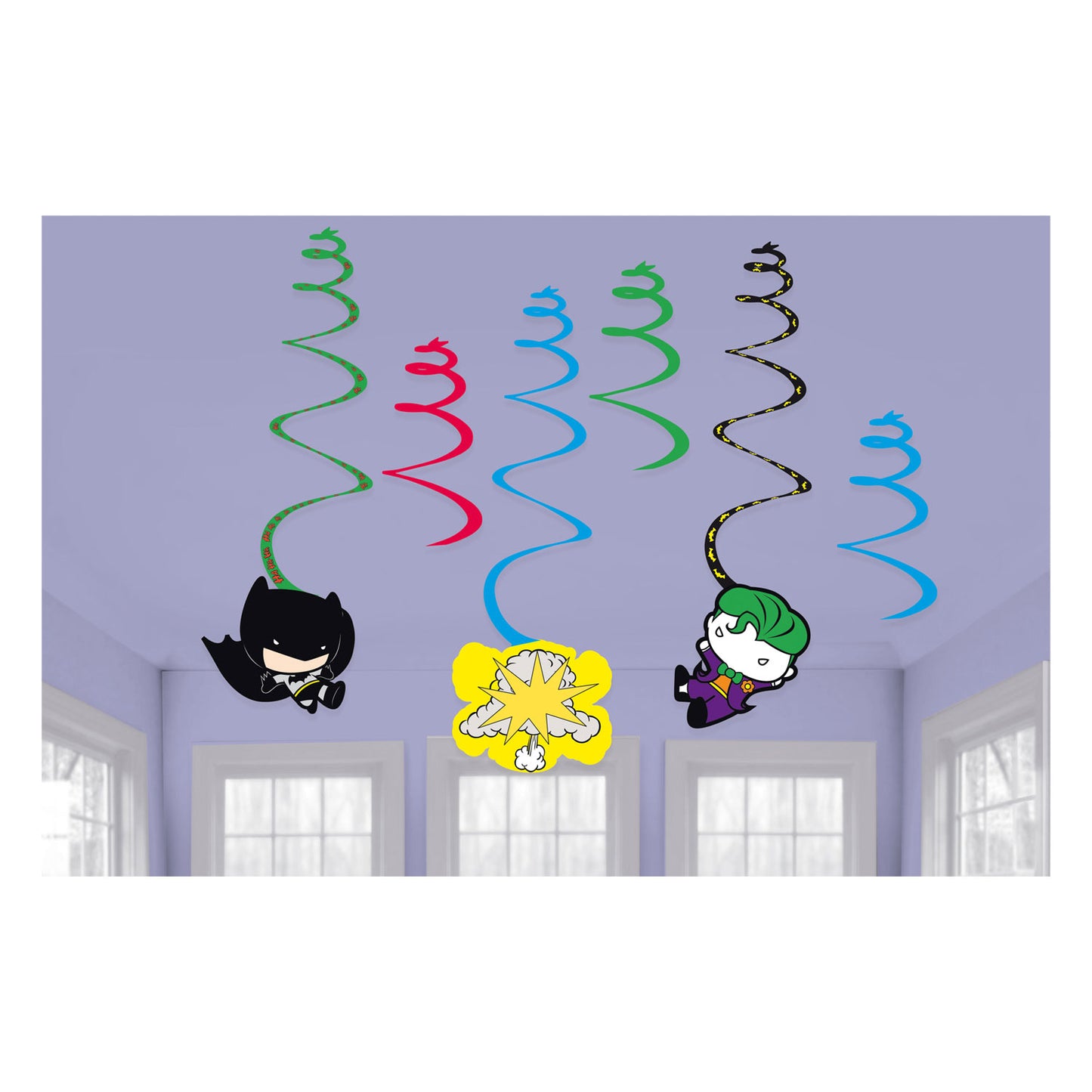 Batman vs Joker Swirl Decorations - Anilas UK