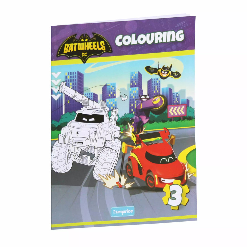 Batwheels Colouring Book 3 for Kids with Superhero Vehicles