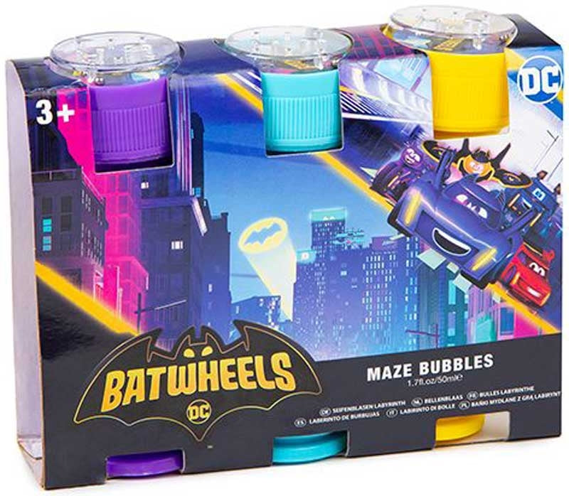 Batwheels Bubble Tub With Wand and Maze Game 3 Pack - Anilas UK