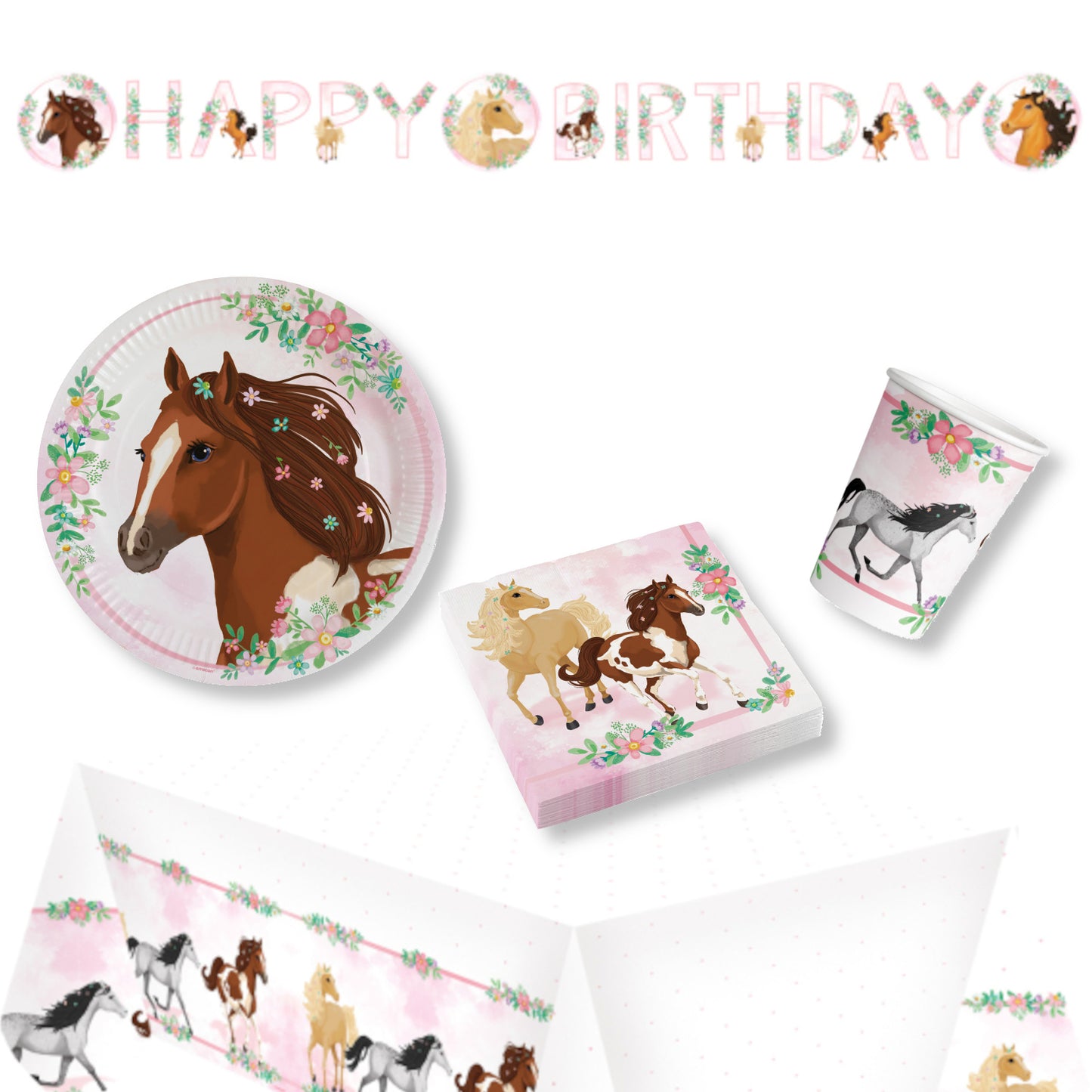 Beautiful Horses Party Pack for 8 people - Anilas UK