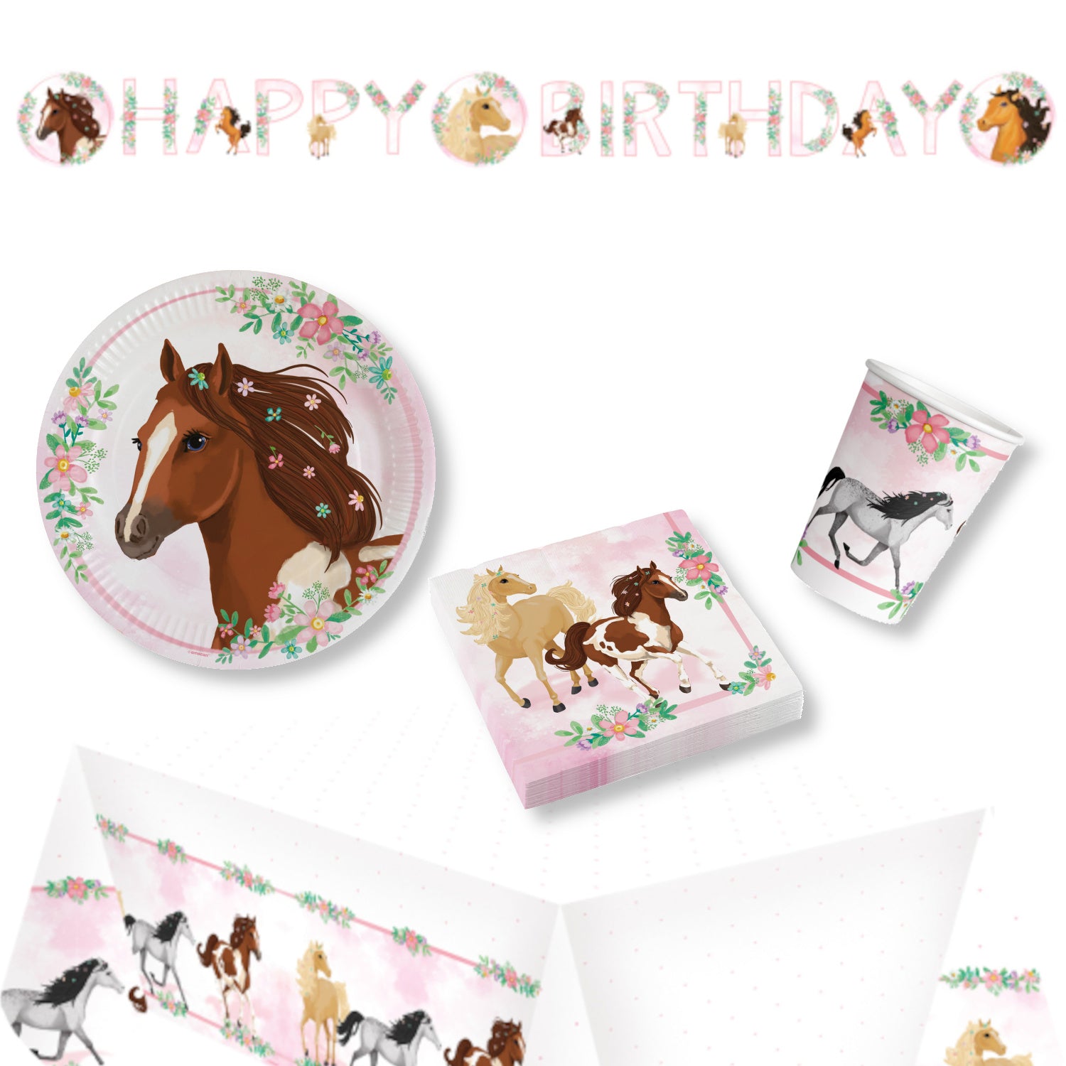Beautiful Horses Party Pack for 8 people - Anilas UK