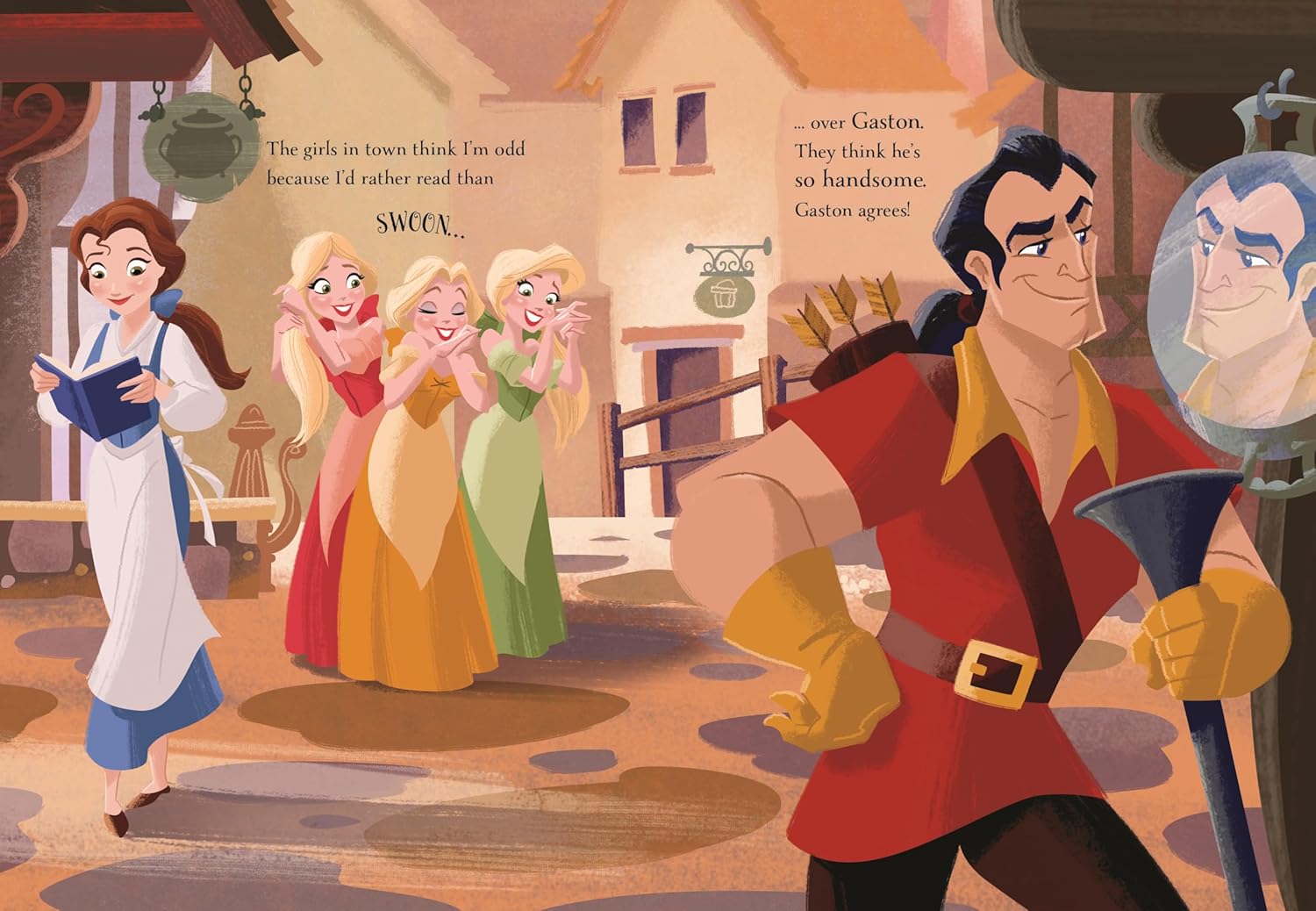 Bedtime scene from Beauty and the Beast Golden Tales